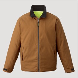 Zircon Adult Cotton Canvas Reversible to Polyester Hi-Vis Insulated Jacket