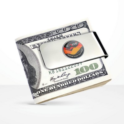 Money Clip with Photoart Classic Lapel Pin (Up to 0.5 in)